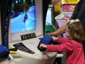 Lauren and NY Grandpa snowmobiling game Lauren and NY Grandpa snowmobiling game