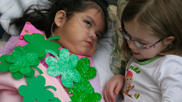 Carmen and Lauren on St. Patrick's Day Carmen and Lauren on St. Patrick's Day