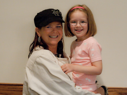Lauren and "Magic Girl" Kristen Johnson