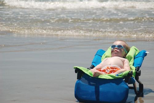 Cooper at the beach