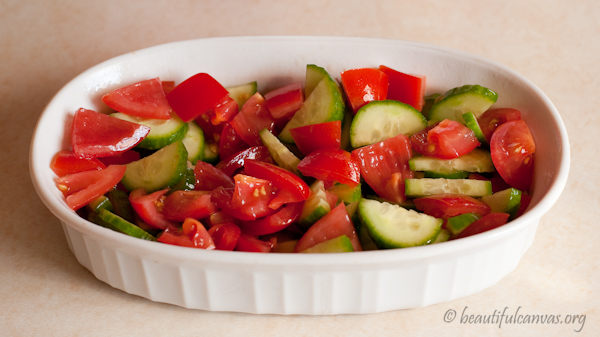 Tomatoes and Cucumbers