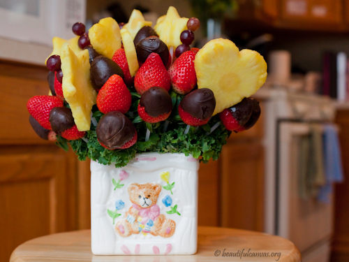 Edible fruit arrangement Edible fruit arrangement
