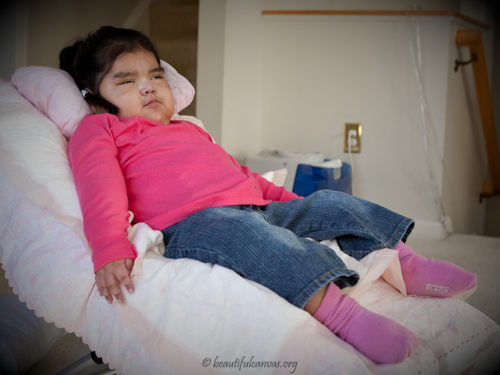 Carmen in her chair