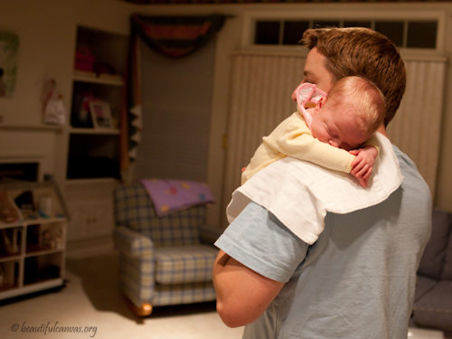 Dave holding Hope