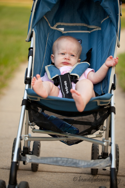 Hope in her stroller Hope in her stroller