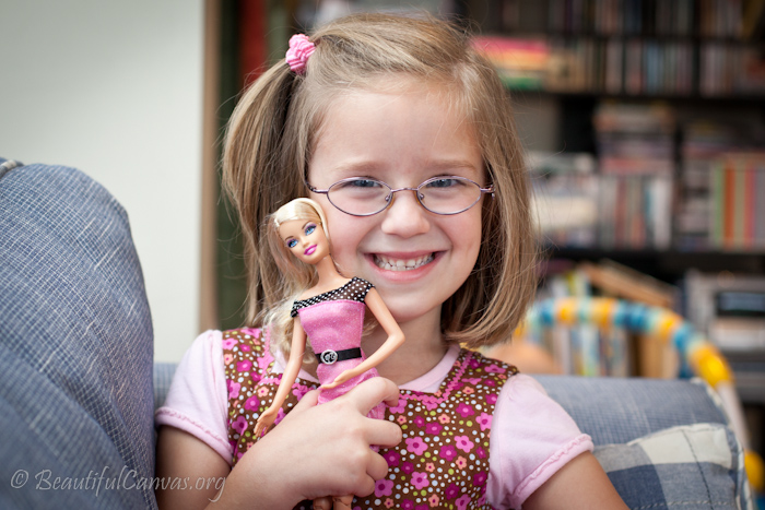 Lauren and her Barbie