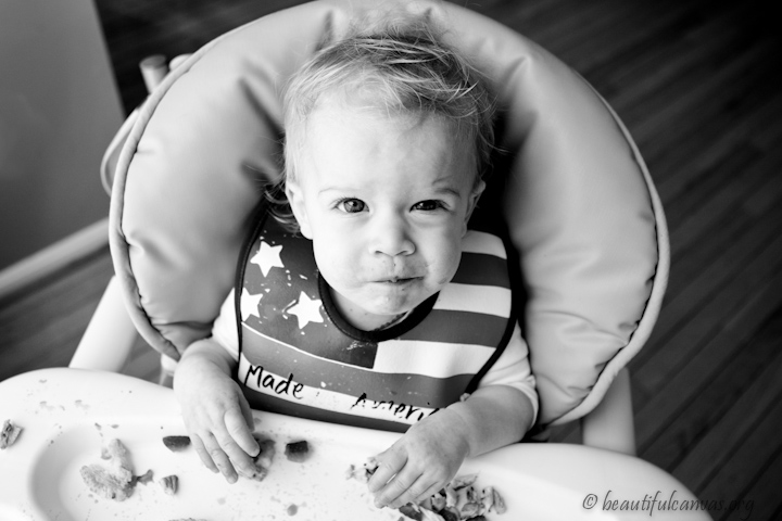 Hope in the high chair