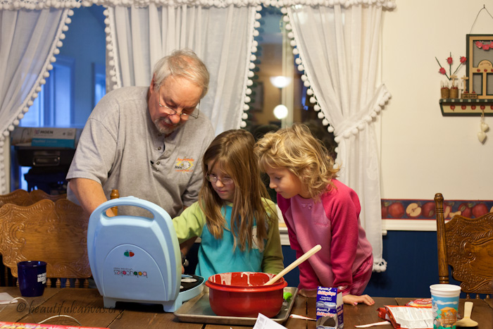 Grandpa, Lauren and Kasey