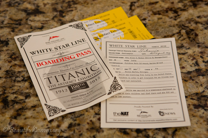 Titanic Boarding Passes