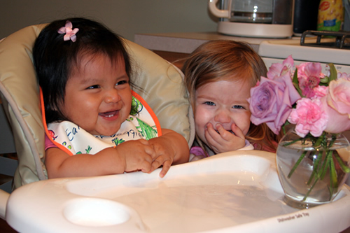 Carmen and Lauren laughing