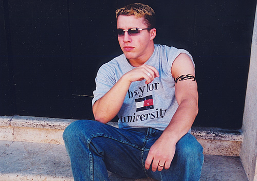 Dave with tattoo in Rome
