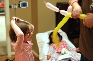 Dave making balloon animal