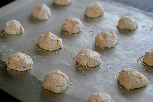 Cookies ready for oven